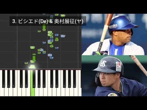 【プロ野球応援歌検証】 ビシエド(DeNA) & 奥村展征(ヤクルト) ハモリ合成