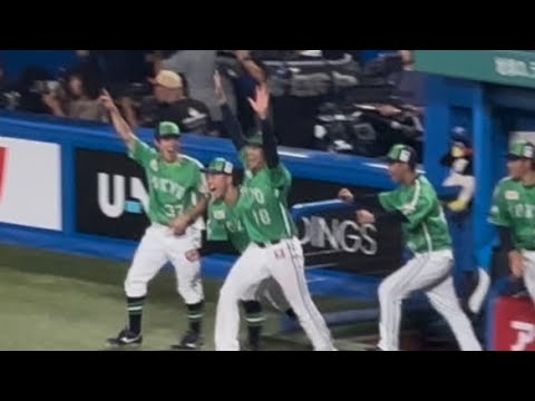 奥川恭伸大喜びの今季2勝目！神宮８連勝！ヤクルト６連勝の瞬間！