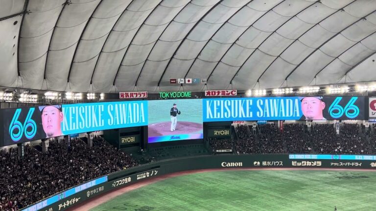 【BSW東京ドーム開催】2025/07/31 千葉ロッテマリーンズ 66澤田圭佑 登場曲『「大どんでん返し」/寿君』