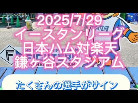 【2025/7/29】鎌ヶ谷スタジアムの試合前後の様子 選手のファンサービスが素晴らしい😄 #日本ハム #ファイターズ #プロ野球