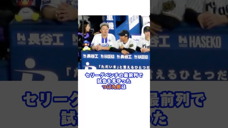 オールスターを見守るつば九郎#つば九郎 #大西広樹 #坂本誠志郎 #東京ヤクルトスワローズ #オールスター