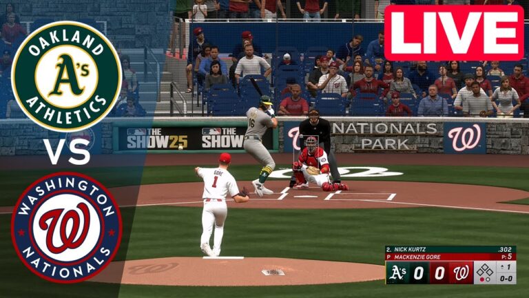 MLBLive🔴ワシントンナショナルズ対オークランドアスレチックス -  2025年8月6日|フルゲームMLB 2025 en vivo