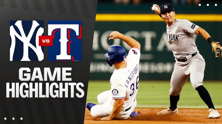 ヤンキース対レンジャーズゲームのハイライト（8/6/25）| MLBのハイライト