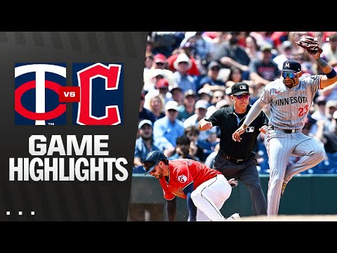 双子対ガーディアンズゲームのハイライト（8/3/25）| MLBのハイライト
