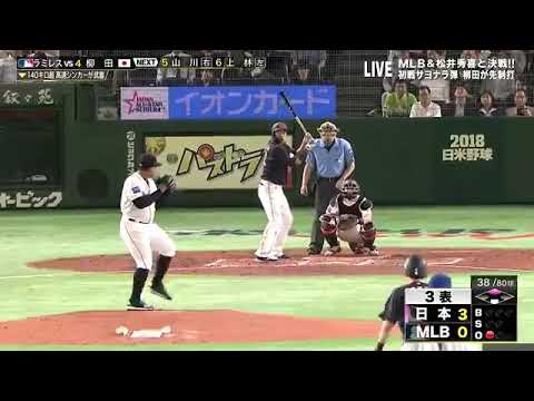 【日米野球】柳田悠岐 2ランホームラン 2018.11.10
