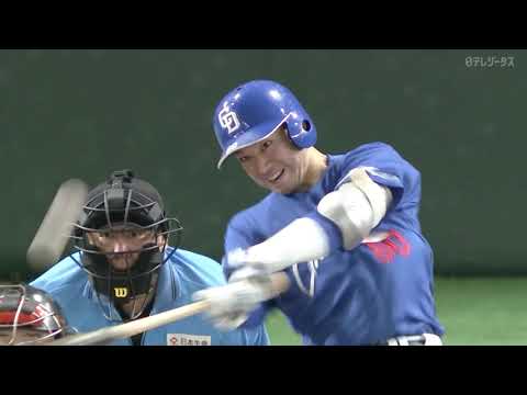 山本泰寛 初球の直球をフルスイング!!【今季3号ソロ】