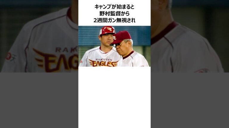 【2週間無視からの暴言】山﨑武司と野村克也の師弟関係に関する雑学