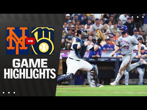 Mets vs. Brewers Game Highlights (8/10/25) | MLB Highlights