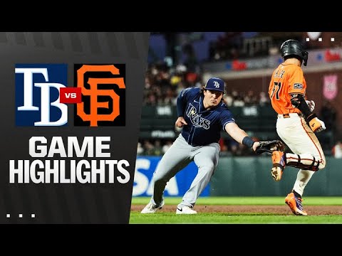 レイズ対ジャイアンツゲームのハイライト（8/15/25）| MLBのハイライト