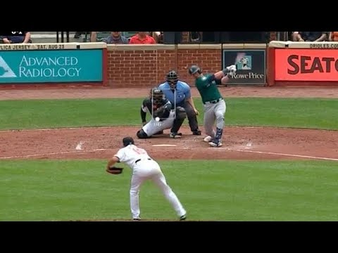 ⚾🔥菅野智之“魔球スイーパー”炸裂‼️マリナーズ主砲ガーバーも翻弄→空振り三振💥