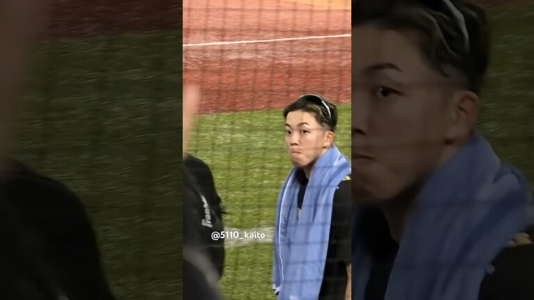 手振るの珍しい　#岡林勇希 #石橋康太 7月26日ヤクルト戦