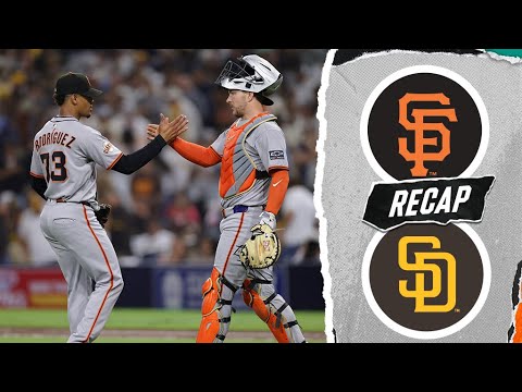 ジャイアンツ対パドレスゲームのハイライト（8/18/25）| MLBのハイライト