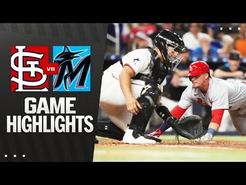 カーディナルズ対マーリンズゲームのハイライト（8/18/25）| MLBのハイライト