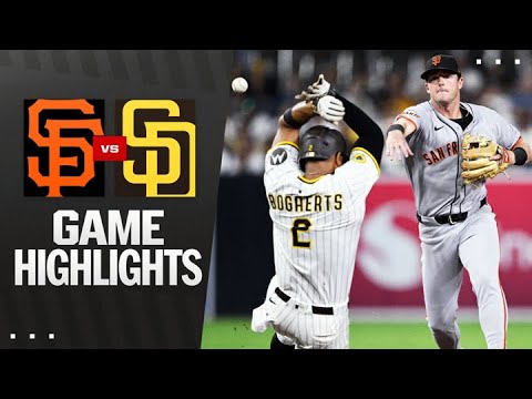 ジャイアンツ対パドレスゲームのハイライト（8/19/25）| MLBのハイライト