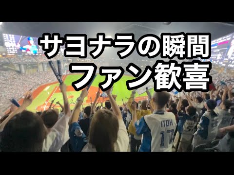 2025年8月19日ファイターズ劇的サヨナラ勝ち！野村選手が4打数4安打＆サヨナラタイムリー