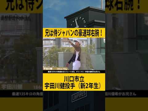 兄は侍ジャパン・宇田川優希　弟の宇田川健（川口市立）も期待の逸材 #shorts