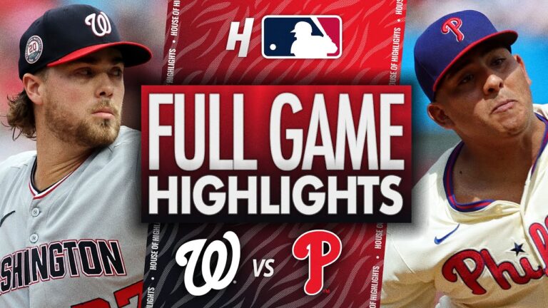 ワシントン・ナショナルズ対フィラデルフィア・フィリーズ - フルゲームハイライト | 2025年8月24日 MLBシーズン