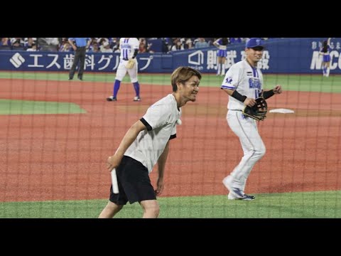 【大和さん・黒羽根さん・石川さんがハマスタに集結】DeNAベイスターズの元ヒーロー達がチアチームdianaとガチンコリレー対決！