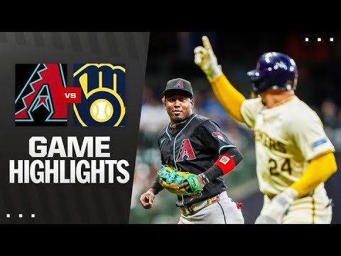 D-Backs vs. Brewersゲームのハイライト（8/25/25）| MLBのハイライト