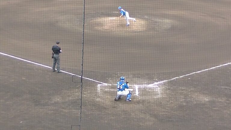 ファイターズ 福田俊投球フォームと球筋 【読売ジャイアンツ 対 北海道日本ハムファイターズ 2022年3月30日 ジャイアンツ球場】