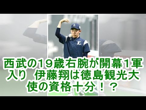 西武の１９歳右腕が開幕１軍入り　伊藤翔は徳島観光大使の資格十分！？| kapacking.club