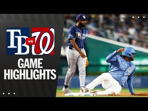 レイズ対ナショナルズゲームのハイライト（8/29/25）| MLBのハイライト