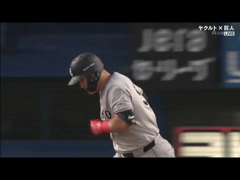 リチャード レフトスタンドへ確信の第6号2ランホームラン (2025.8/21 ヤクルト×巨人)