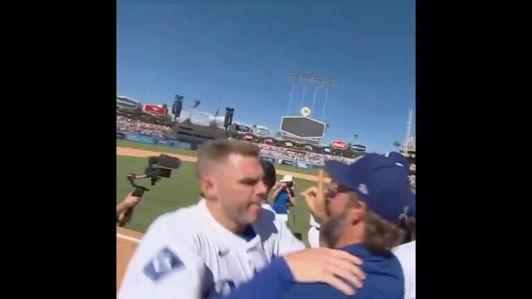 サヨナラ勝ちに喜ぶフリーマンとカーショー！🤣　ダイヤモンドバックス戦9月1日