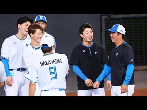日本ハム　横尾俊建２軍打撃コーチが１軍合流　笑顔で迎えられる　八木打撃コーチが入院　優勝争いの最中で打撃陣の指南役に