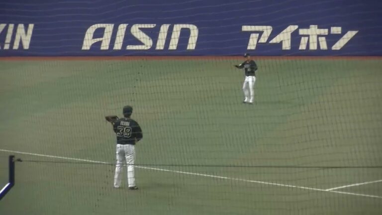 オリックスバファローズ 元謙太選手と池田陵真選手のイニング間キャッチボール 2025/8/7 バンテリンドーム