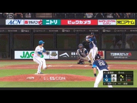 【日本ハム対西武20回戦】西武・セデーニョ、日本ハム・生田目から第３号３ランホームラン！リードを７点に広げる