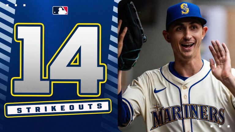 PURE DOMIMINANCE IN SEATTLE! George Kirby ties career-high with 14 strikeouts 😲