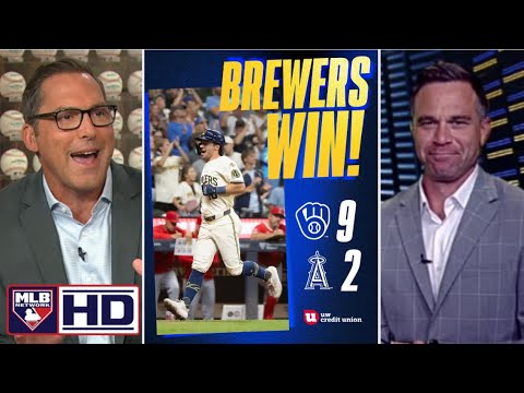 MLBネットワークのブレイクダウンブレイクパーキンスは5でドライブしてNLベストミルウォーキーブリューワーズビートエンジェルス9-2をリードする