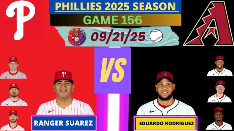 フィラデルフィアフィリーズ @アリゾナダイヤモンドバックスライブプレイバイプレイ（09-21-25）#phillies #dbacks