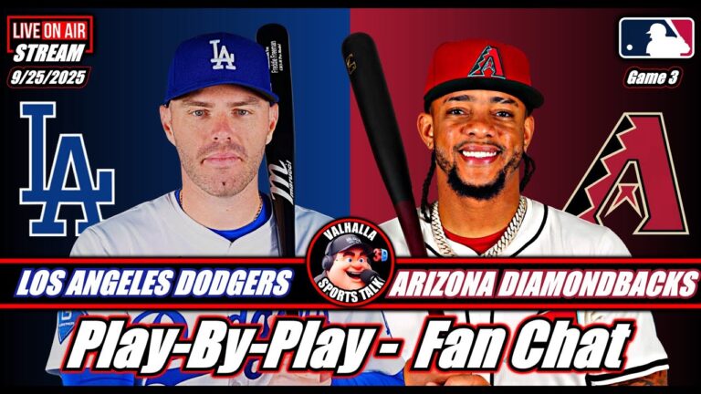ロサンゼルスドジャースvsアリゾナダイヤモンドバック⚾MLB野球🟢ライブストリームウォッチパーティー3Dビュー