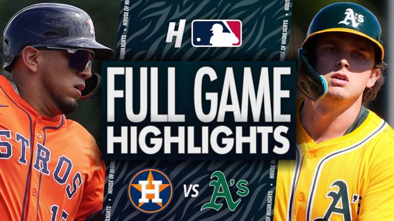 ヒューストンアストロズ対オークランドアスレチックス - フルゲームのハイライト| 2025年9月25日MLBシーズン