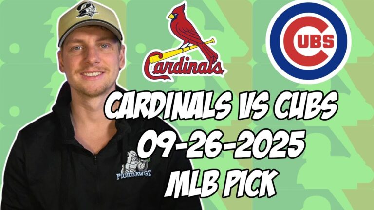 セントルイスカーディナルズ対シカゴカブス9/26/25 MLBピック＆予測| MLBベットのヒント