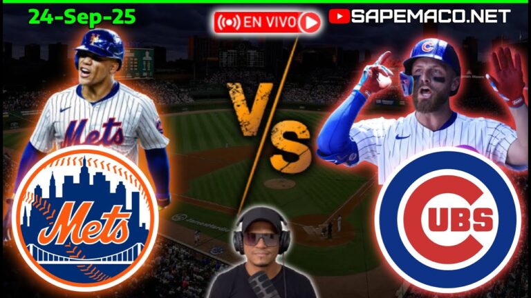 ニューヨーク・メッツ対シカゴ・カブス、en vivo。 （24〜25）