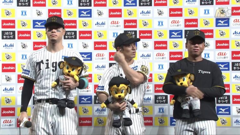 【#佐藤輝明 選手、#坂本誠志郎 選手、＃村上頌樹 選手のヒーローインタビュー、#藤川球児 監督インタビュー】 9月26日(金) 阪神vs中日（甲子園）