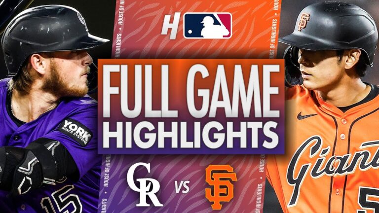コロラドロッキーズ対サンフランシスコジャイアンツ - フルゲームのハイライト| 2025年9月26日MLBシーズン