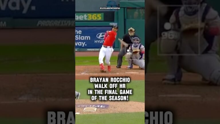 クリーブランドガーディアンズは、レギュラーシーズンの最終試合でホーマーンを離れます！ #cleveland #guardians #mlb