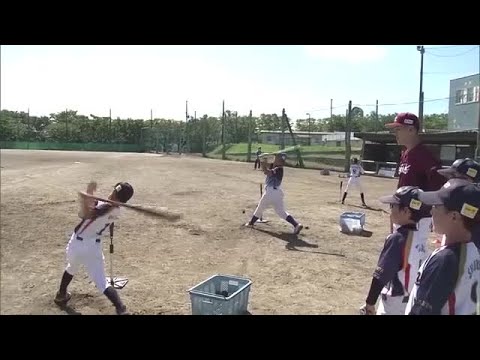元プロ野球選手が子どもたちに技術指導　東北楽天が野球教室を企画　秋田市　 (25/09/28 17:00)