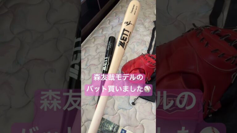 【野球】森友哉モデルの木製バット買いました！コレクション&バッセン巡り用⚾️ 【ZETT】ゼット プロフェッショナルモデル 硬式木製バット 軽量 メイプル #野球 #森友哉　#baseball
