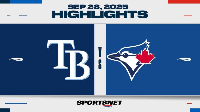 MLBハイライト|レイズ対ブルージェイズ -  2025年9月28日
