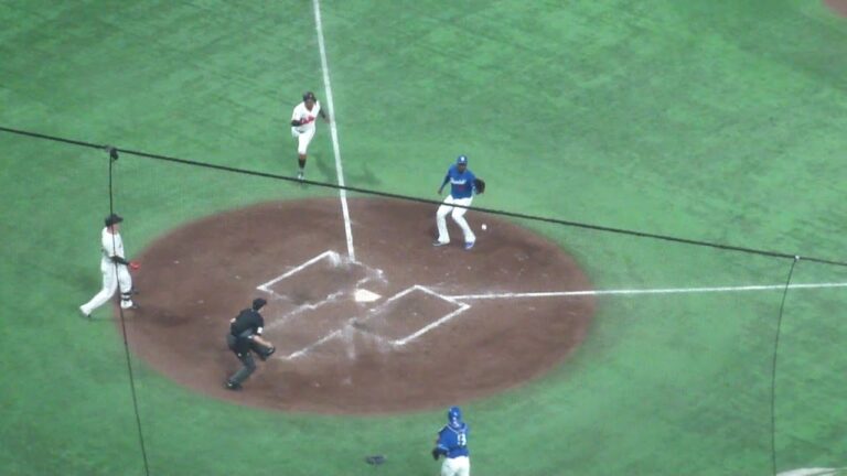 中日 マルテ 暴投　オコエ瑠偉 本塁タッチアウト　巨人 vs 中日　2025年9月30日(火)　東京ドーム