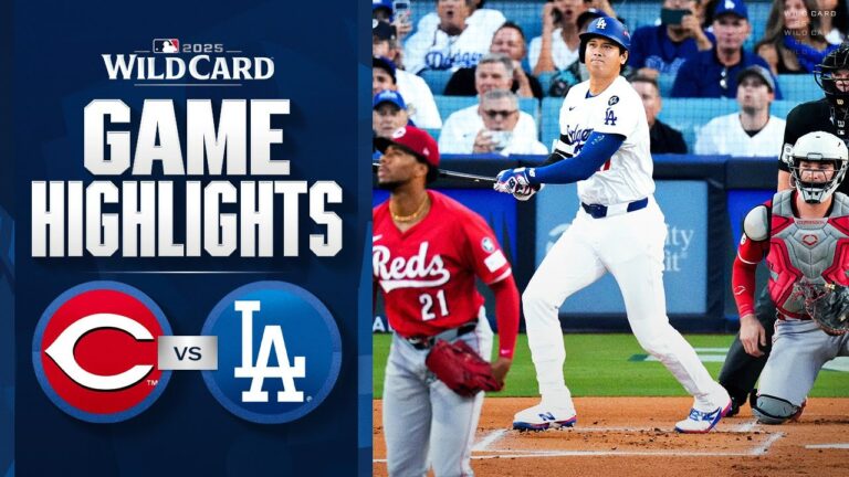 Reds vs. Dodgers NLワイルドカードゲーム1ハイライト（9/30/25）| MLBのハイライト