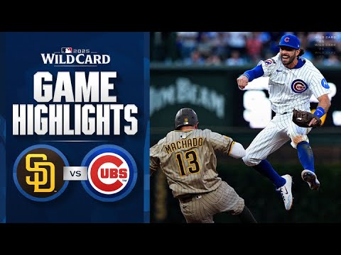 パドレス対カブス ナ・リーグ ワイルドカード第 3 戦ハイライト (10/2/25) | MLB ハイライト