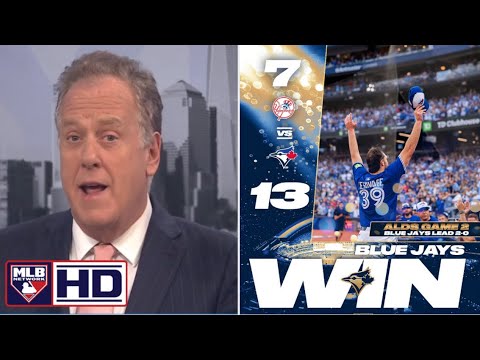 MLBネットワーク|マイケル・ケイが驚いたブルージェイズは、ALDSのゲーム2でヤンキース13-7を破壊し続ける