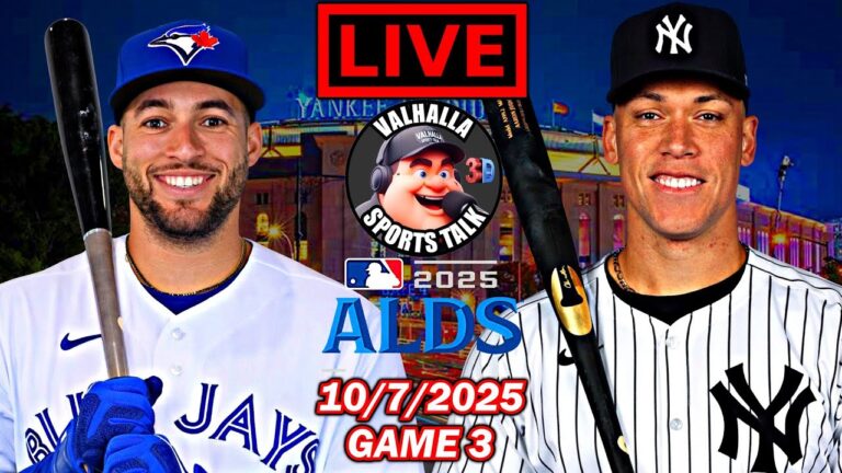 ニューヨーク・ヤンキース vs トロント・ブルージェイズ ⚾ MLB 野球 🟢 MLB プレイバイプレイ 3D ライブストリーム。
