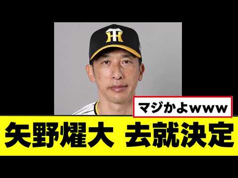 【矢野燿大】ついに来季の去就が決定する